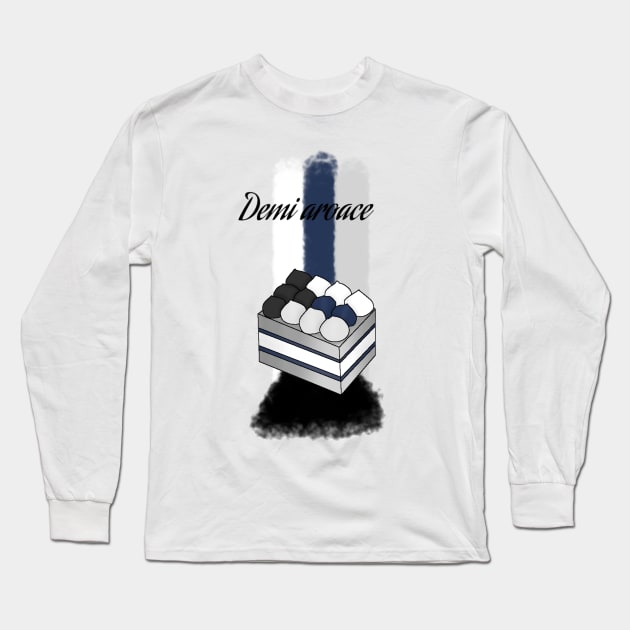 Demi-aroace Dessert Long Sleeve T-Shirt by N Sancamper 